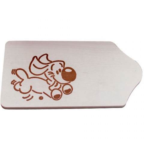 Fr&uuml;hst&uuml;cksbrettchen Holzbrettchen mit Motiv Hund zum Ausmalen und selbst gestalten