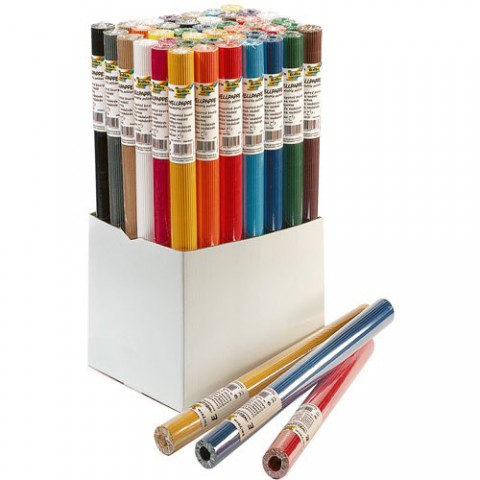 Folia Bringmann Wellpappe: Bastel-Wellpappe gold, 50x70cm, 10 Bogen