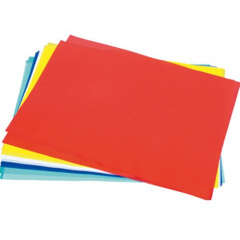 Folia 82512 - Transparentpapier Drachenpapier farbig 70x100cm 42g/qm, 25 Bogen zitronengelb