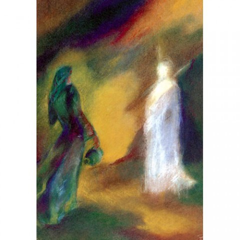 Junker Verlag GmbH Religi&ouml;se Gru&szlig;karten Ostern, Osterkarten: JESUS ERSCHEINT MARIA-MAGDALENA; Faltkarte Format geschlossen DIN A6