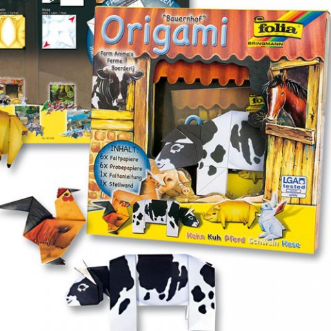 Folia Bringmann Origami Bauernhof Tiere basteln / falten
