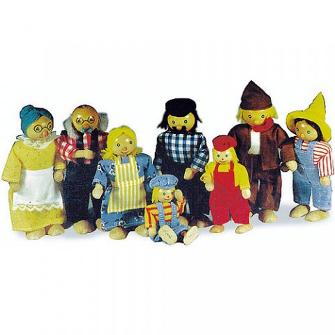 Legler Biegep&uuml;ppchen Bauernfamilie, 8er-Set