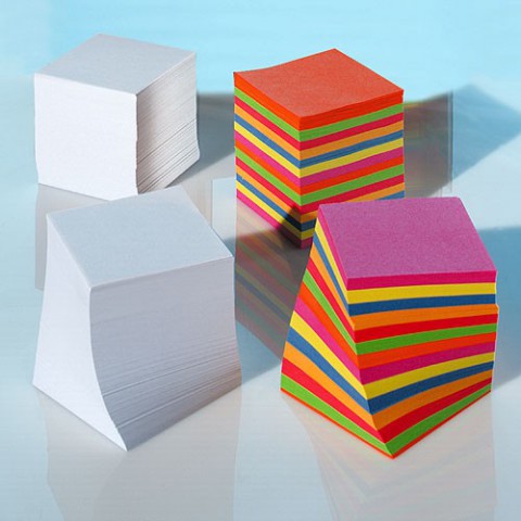 HERLITZ Notizklotz 10901973 Rainbow 9x9cm, 800 Blatt, farbig